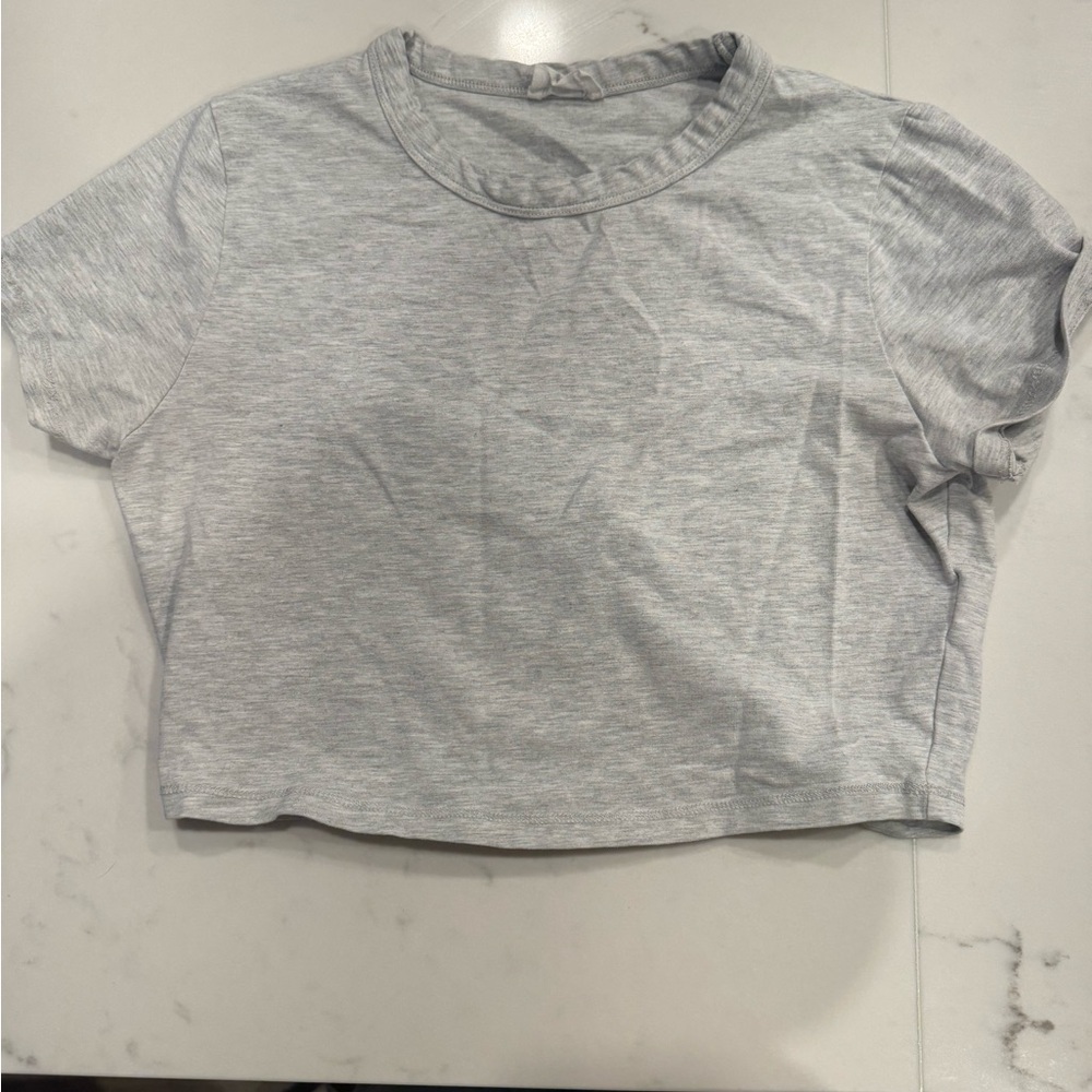 Cotton On Light Gray Women's Crop Top